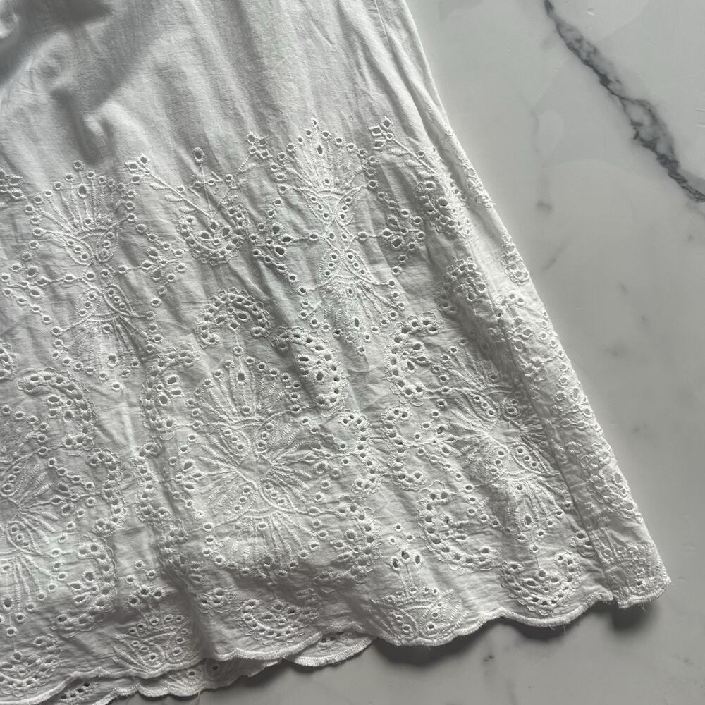 Zara White Eyelet Maxi Dress - Picture 10 of 11